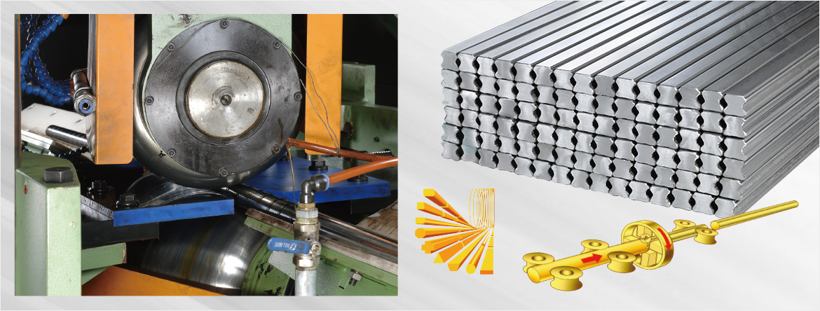 Gliding rail manufacture & Peeling processing