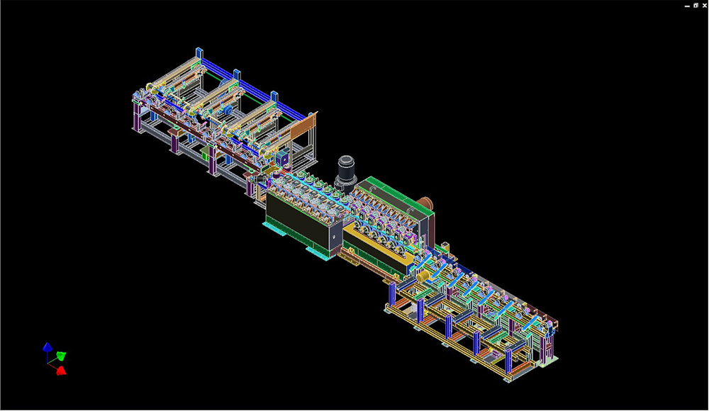 IRREGULAR BAR STRAIGHTENING MACHINE 3D Drawing